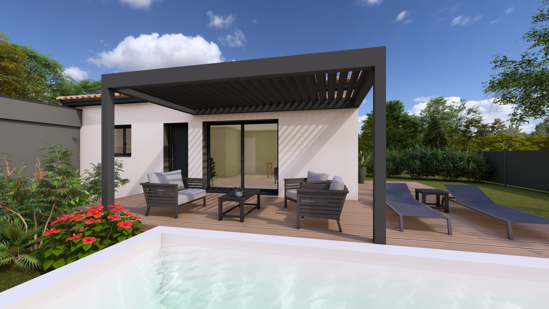 Villa plain-pied 3 chambres – Entre Nîmes et Alès, permis validé et travaux immédiats
