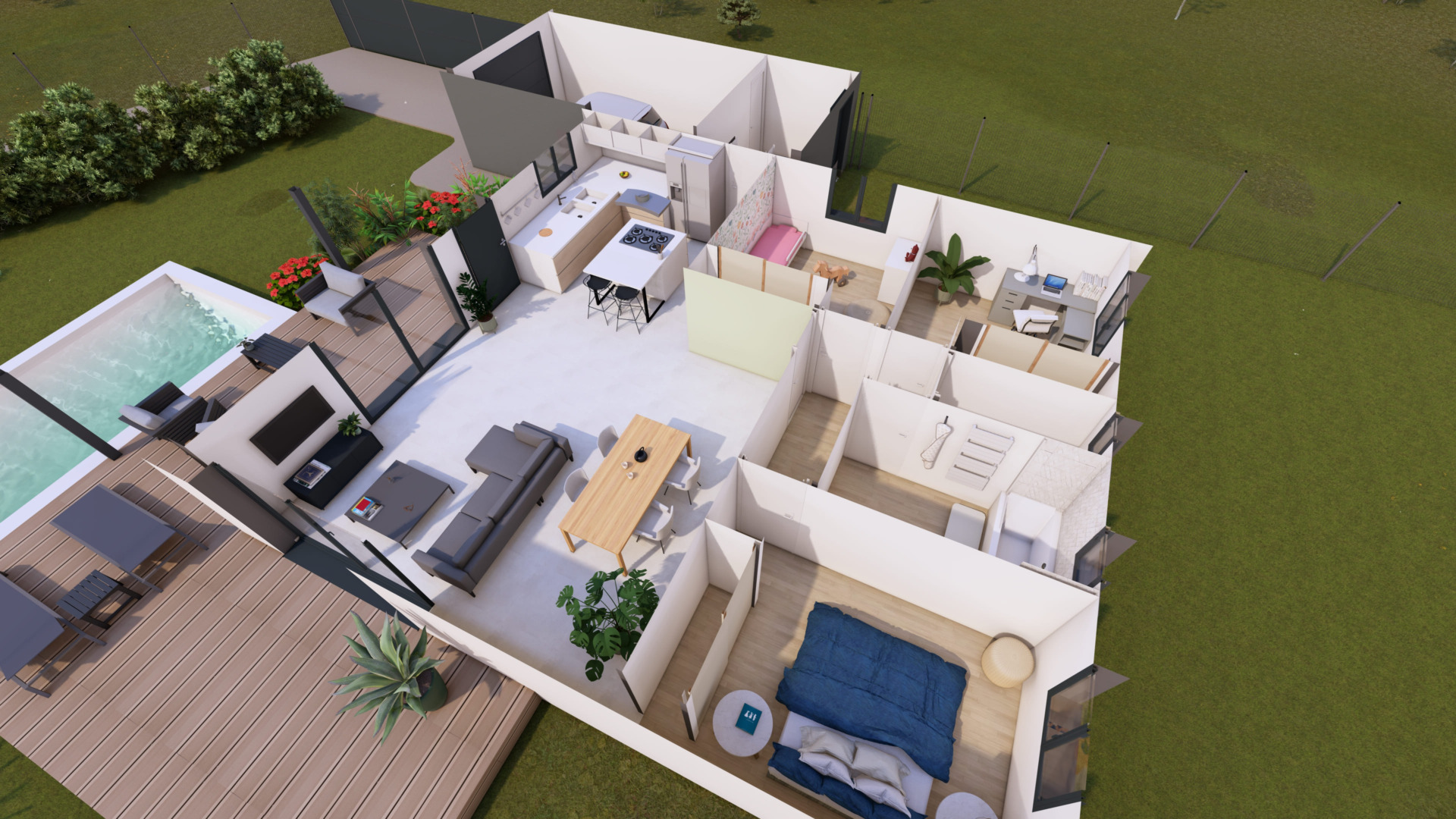 Villa plain-pied 3 chambres – Entre Nîmes et Alès, permis validé et travaux immédiats